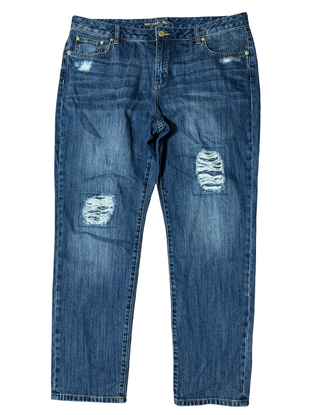 Michael Kors Straight Leg Jeans Blue Size 16